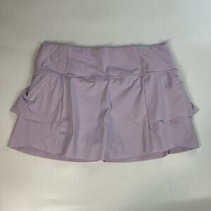 Athleta Skirt Women's Large Momentum Lavender Pull On Tennis Skort
